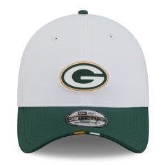 Green Bay Packers New Era 2025 NFL Training Camp 39THIRTY Flex Hat - White/Green sale