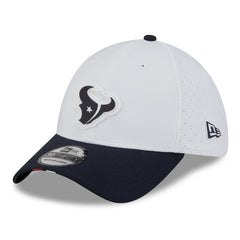 Houston Texans New Era 2025 NFL Training Camp 39THIRTY Flex Hat - White/Navy outlet