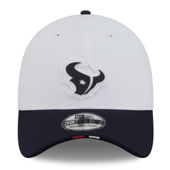 Houston Texans New Era 2025 NFL Training Camp 39THIRTY Flex Hat - White/Navy outlet