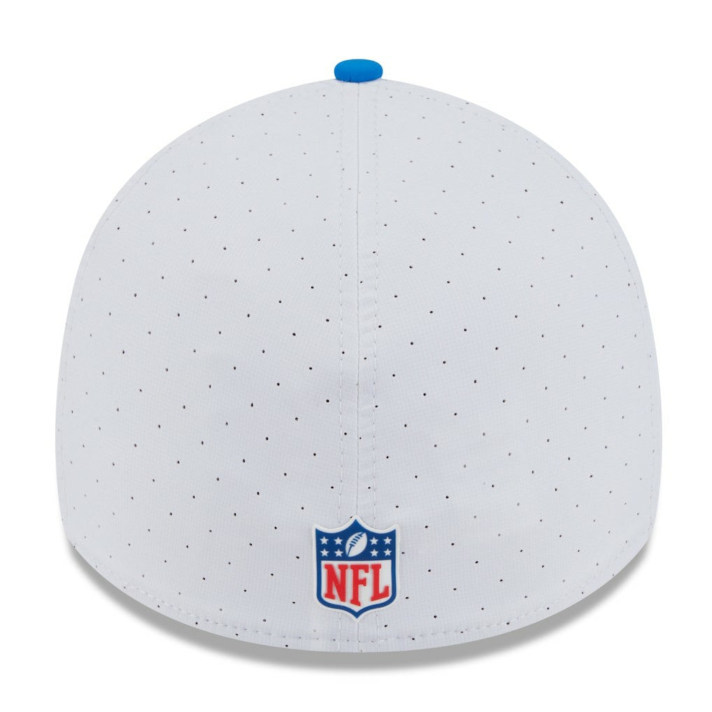 Detroit Lions New Era 2025 NFL Training Camp Throwback Logo 39THIRTY Flex Hat - White/Blue sale