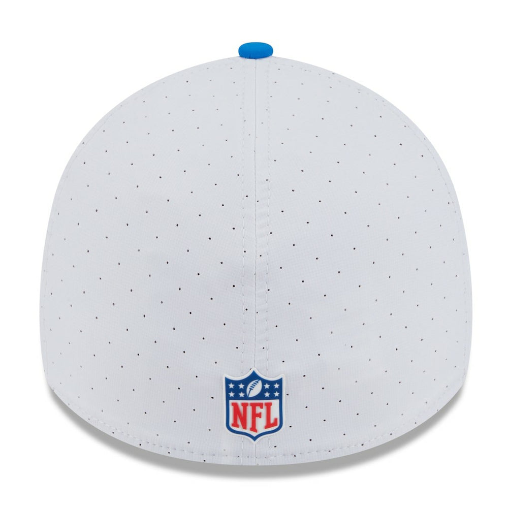 Detroit Lions New Era 2025 NFL Training Camp Throwback Logo 39THIRTY Flex Hat - White/Blue sale