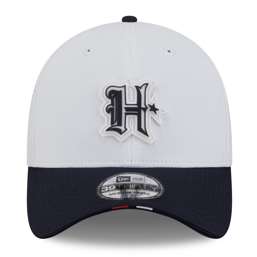 Houston Texans New Era 2025 NFL Training Camp 39THIRTY Flex Hat - White/Navy discount