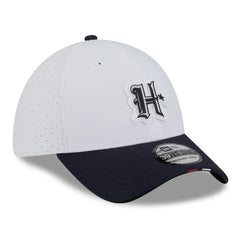 Houston Texans New Era 2025 NFL Training Camp 39THIRTY Flex Hat - White/Navy discount