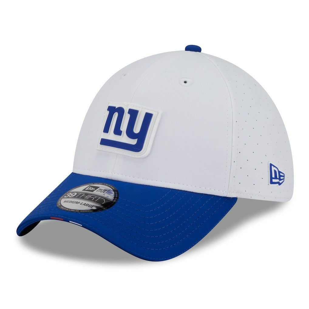 New York Giants New Era 2025 NFL Training Camp 39THIRTY Flex Hat - White/Royal online