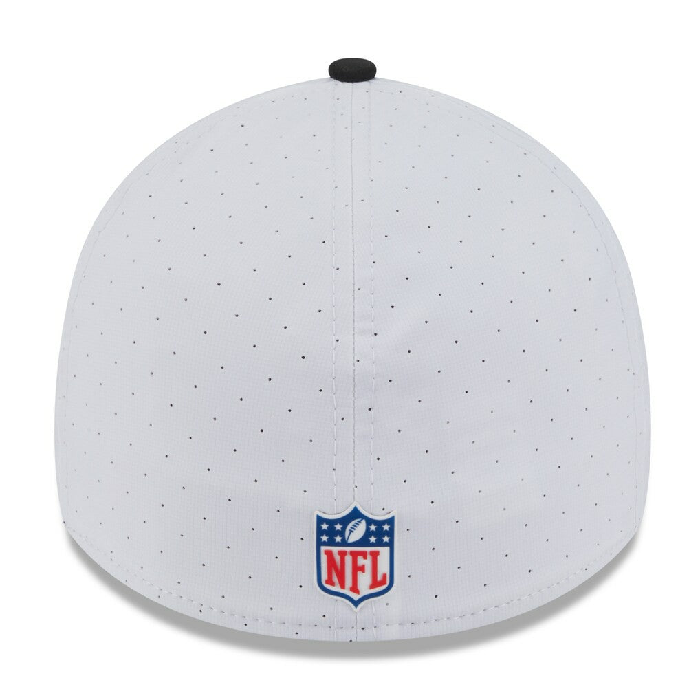 Jacksonville Jaguars New Era 2025 NFL Training Camp 39THIRTY Flex Hat - White/Black outlet