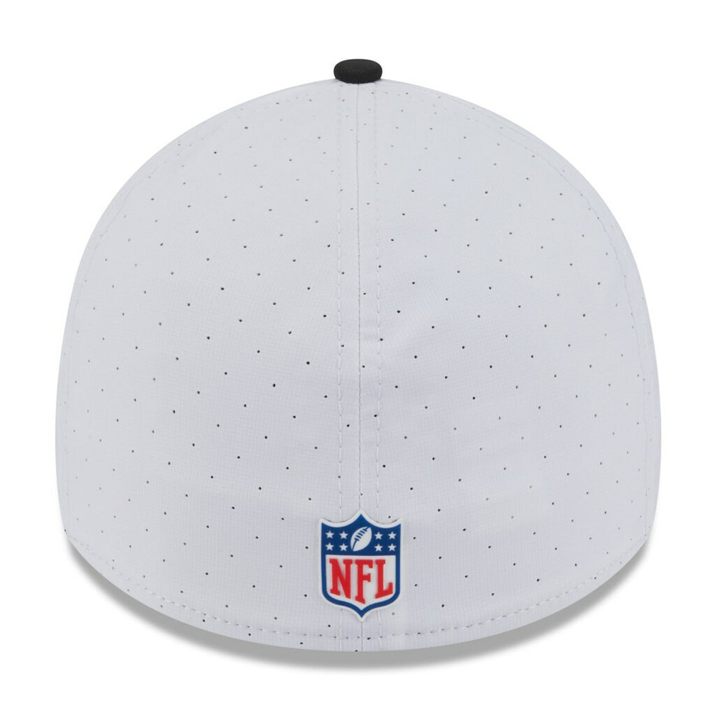Jacksonville Jaguars New Era 2025 NFL Training Camp 39THIRTY Flex Hat - White/Black outlet