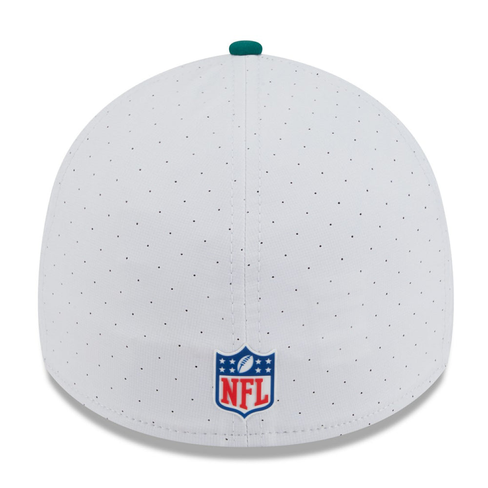 New York Jets New Era 2025 NFL Training Camp 39THIRTY Flex Hat - White/Green outlet