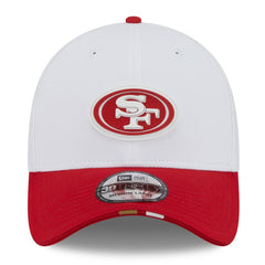San Francisco 49ers New Era 2025 NFL Training Camp 39THIRTY Flex Hat - White/Scarlet online