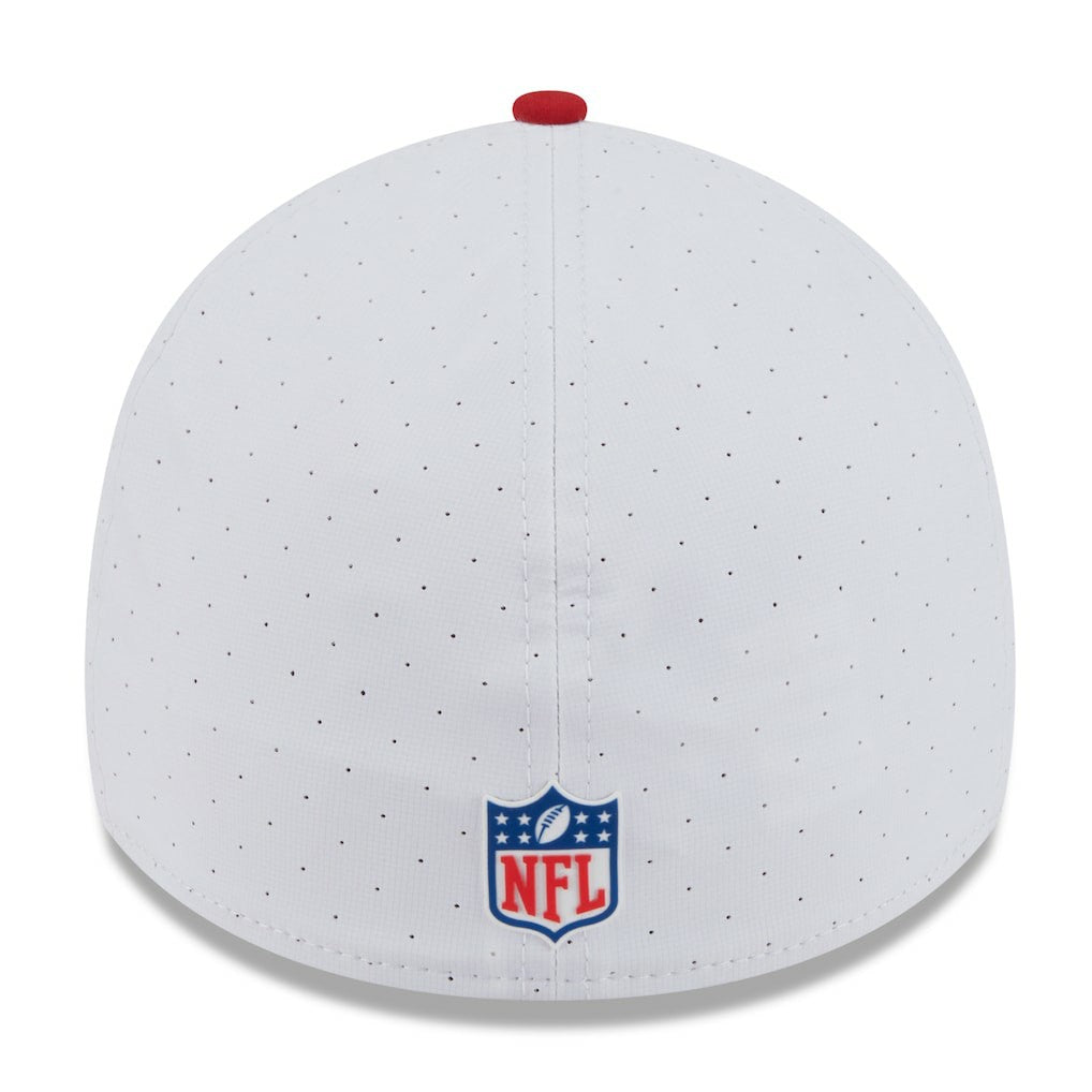 San Francisco 49ers New Era 2025 NFL Training Camp 39THIRTY Flex Hat - White/Scarlet online