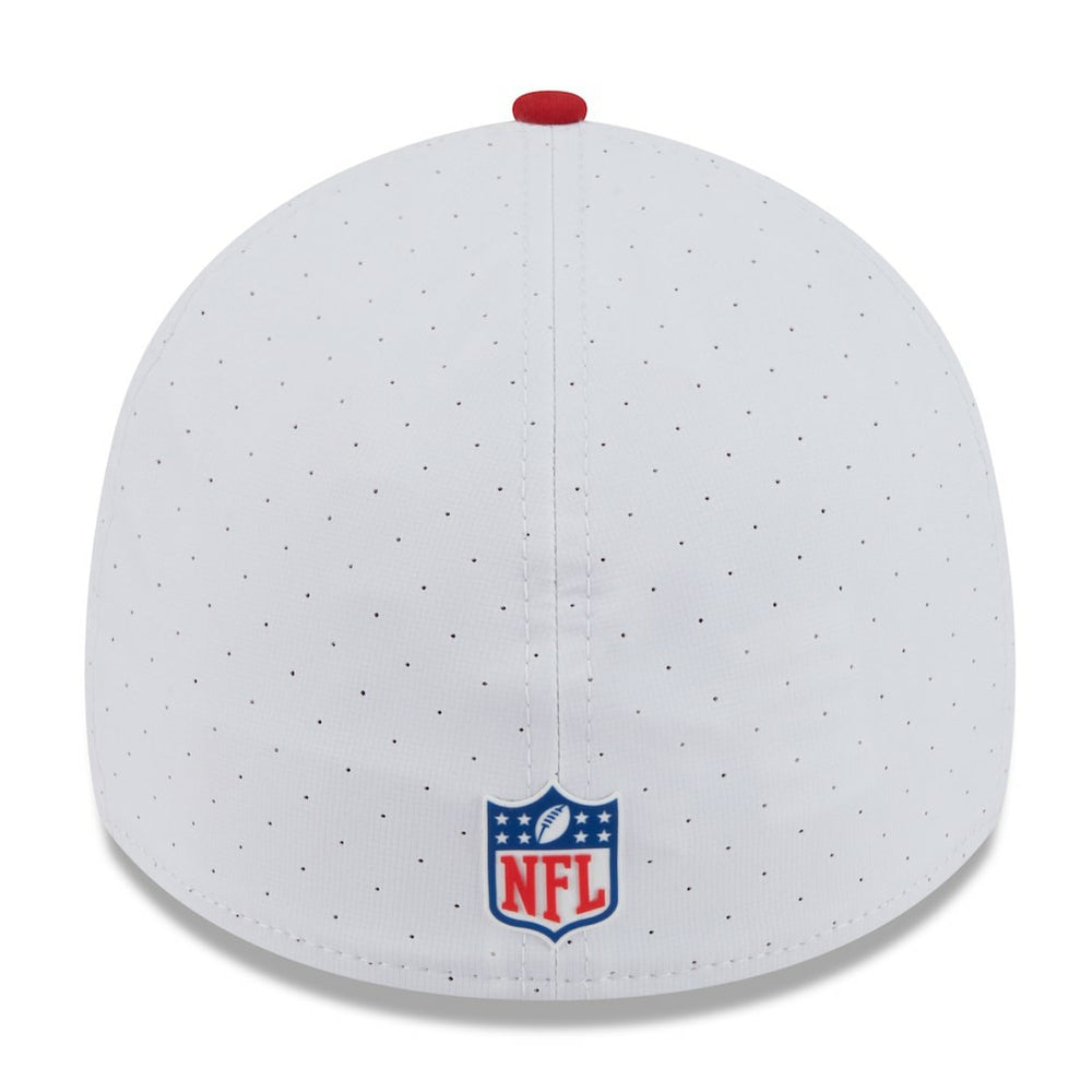 San Francisco 49ers New Era 2025 NFL Training Camp 39THIRTY Flex Hat - White/Scarlet online