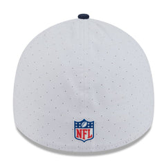 Seattle Seahawks New Era 2025 NFL Training Camp 39THIRTY Flex Hat - White/College Navy for sale