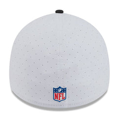 Las Vegas Raiders New Era 2025 NFL Training Camp 39THIRTY Flex Hat - White/Black for sale