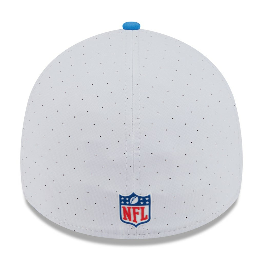 Los Angeles Chargers New Era 2025 NFL Training Camp 39THIRTY Flex Hat - White/Powder Blue discount