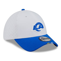 Los Angeles Rams New Era 2025 NFL Training Camp 39THIRTY Flex Hat - White/Royal online