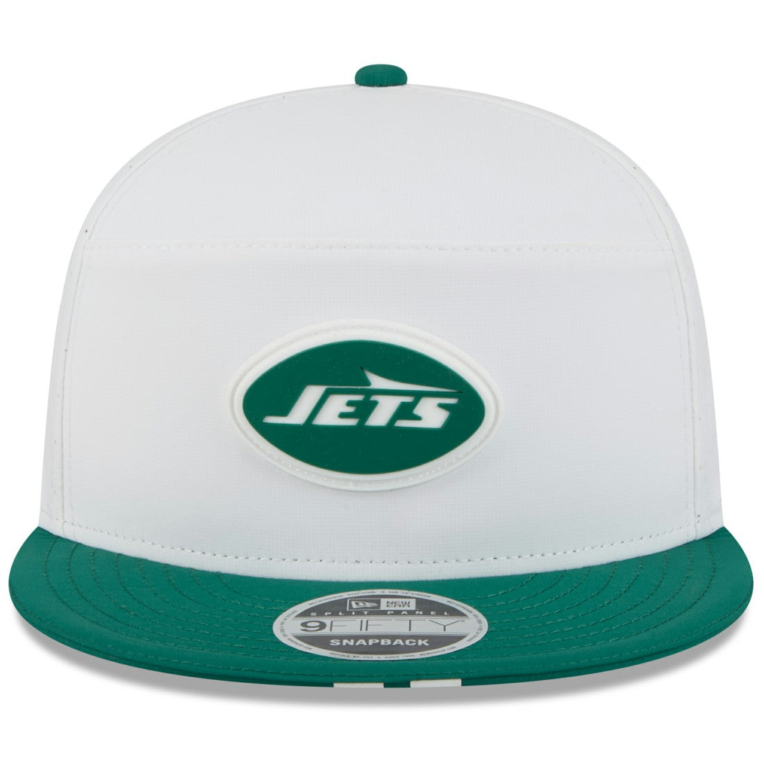 New York Jets New Era 2025 NFL Training Camp Split Panel 9FIFTY Snapback Hat - White/Green discount