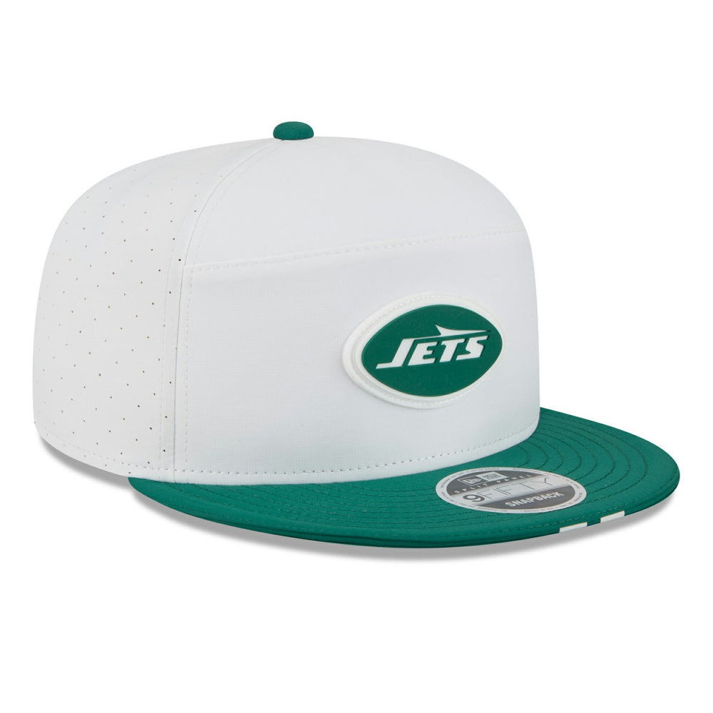 New York Jets New Era 2025 NFL Training Camp Split Panel 9FIFTY Snapback Hat - White/Green discount