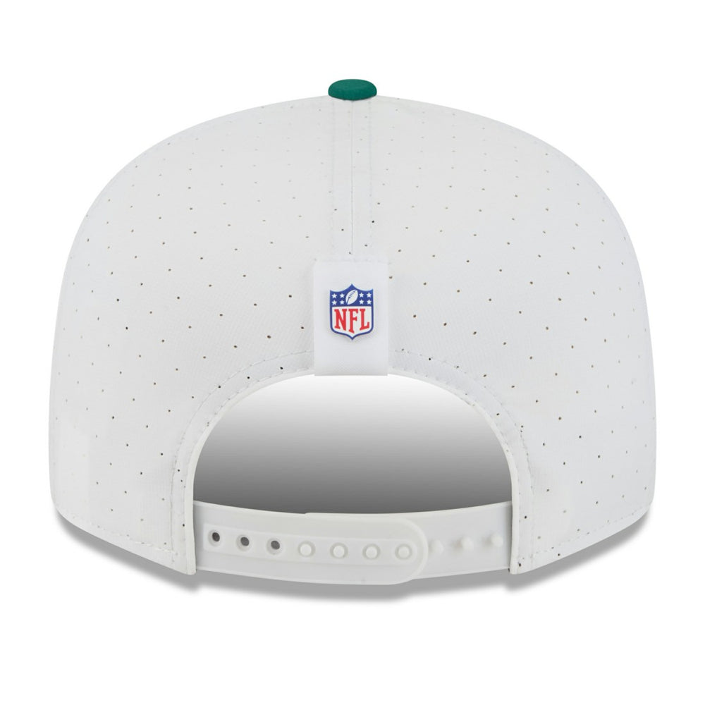 New York Jets New Era 2025 NFL Training Camp Split Panel 9FIFTY Snapback Hat - White/Green discount