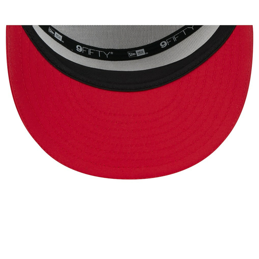 San Francisco 49ers New Era 2025 NFL Training Camp Split Panel 9FIFTY Snapback Hat - White/Scarlet discount
