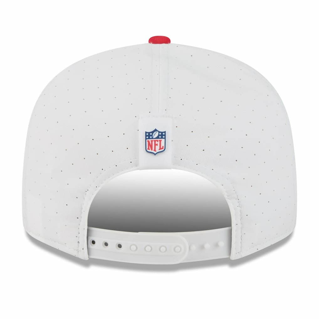 Kansas City Chiefs New Era 2025 NFL Training Camp Split Panel 9FIFTY Snapback Hat - White/Red cheap