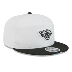 Jacksonville Jaguars New Era 2025 NFL Training Camp Split Panel 9FIFTY Snapback Hat - White/Black for sale