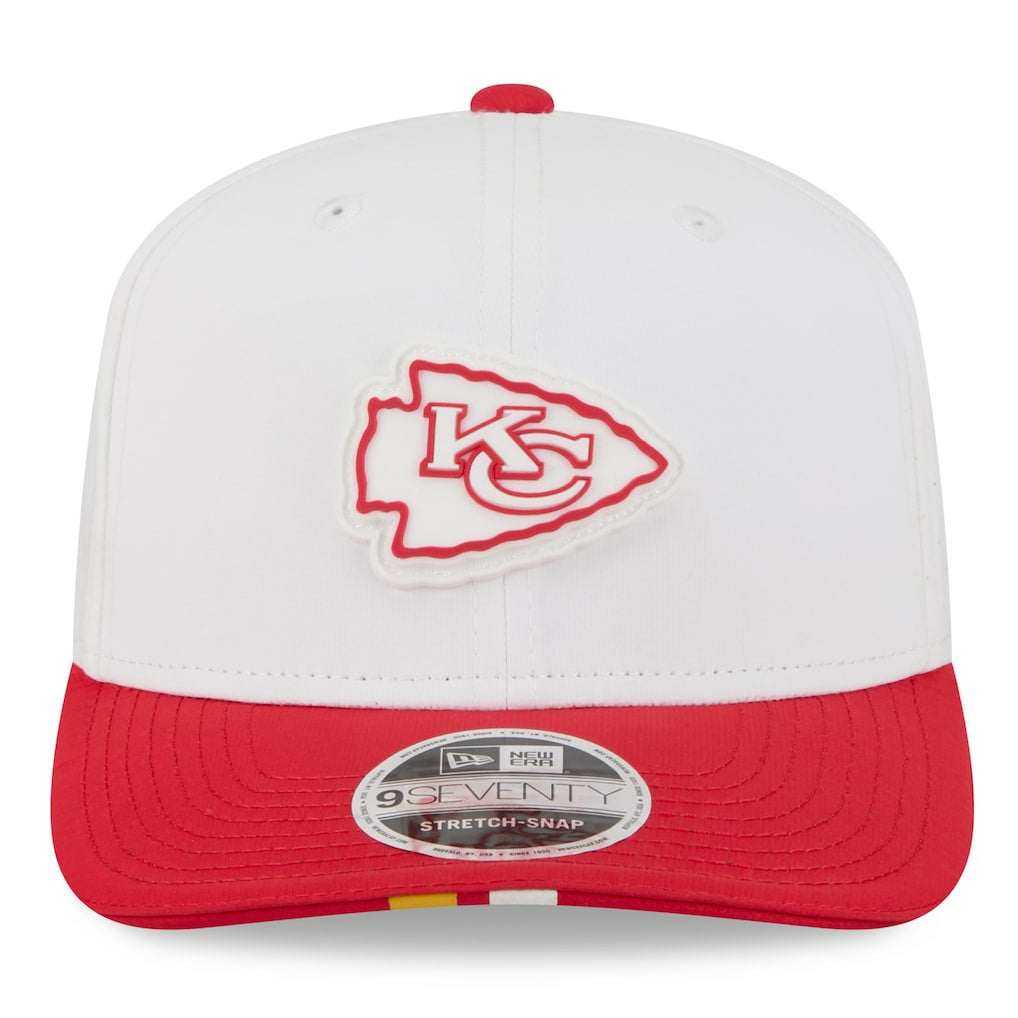 Kansas City Chiefs New Era 2025 NFL Training Camp 9SEVENTY Adjustable Hat - White/Red cheap