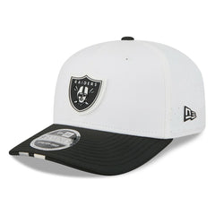 Las Vegas Raiders New Era 2025 NFL Training Camp 9SEVENTY Adjustable Hat - White/Black on sale