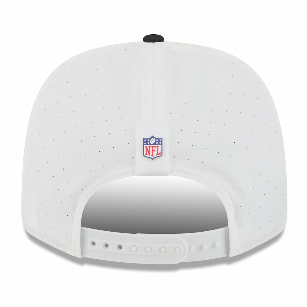 Las Vegas Raiders New Era 2025 NFL Training Camp 9SEVENTY Adjustable Hat - White/Black on sale