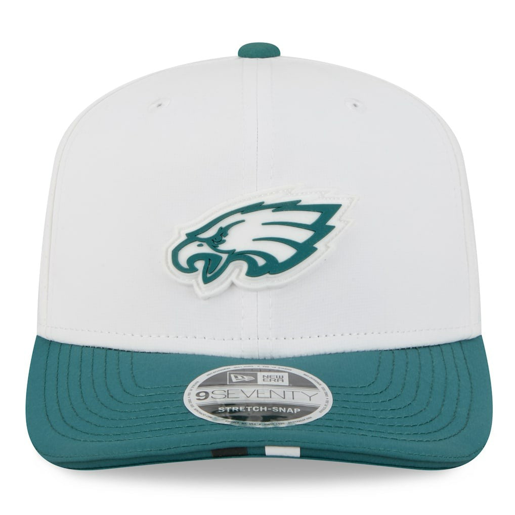 Philadelphia Eagles New Era 2025 NFL Training Camp 9SEVENTY Adjustable Hat - White/Midnight Green online