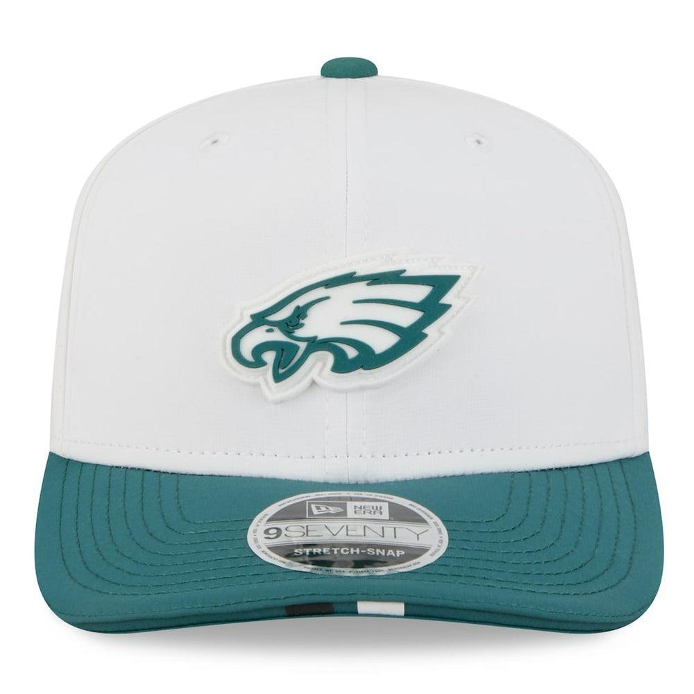 Philadelphia Eagles New Era 2025 NFL Training Camp 9SEVENTY Adjustable Hat - White/Midnight Green online