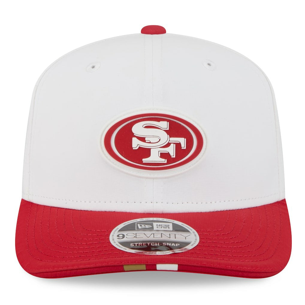 San Francisco 49ers New Era 2025 NFL Training Camp 9SEVENTY Adjustable Hat - White/Scarlet online