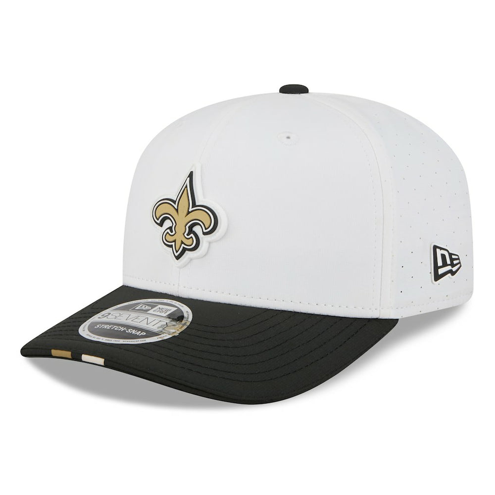 New Orleans Saints New Era 2025 NFL Training Camp 9SEVENTY Adjustable Hat - White/Black on sale