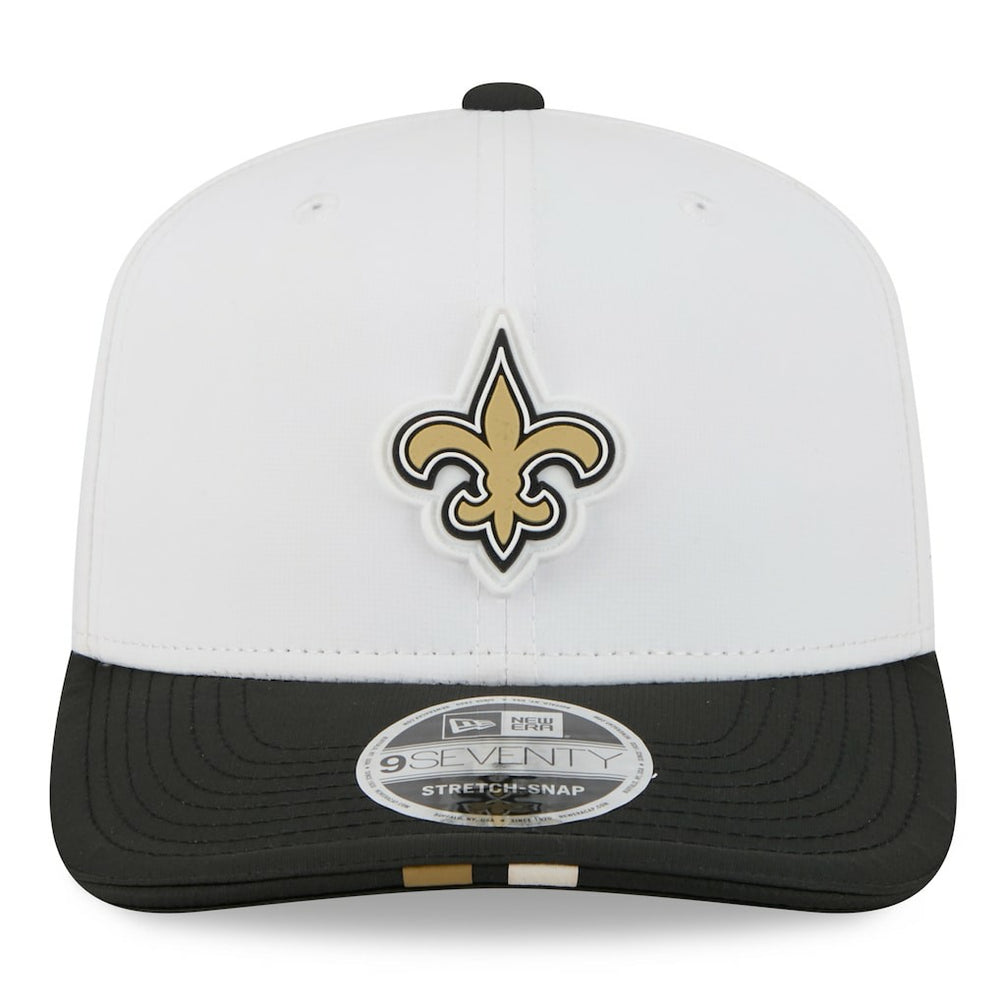 New Orleans Saints New Era 2025 NFL Training Camp 9SEVENTY Adjustable Hat - White/Black on sale