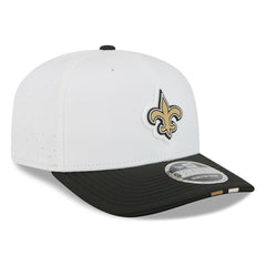 New Orleans Saints New Era 2025 NFL Training Camp 9SEVENTY Adjustable Hat - White/Black on sale