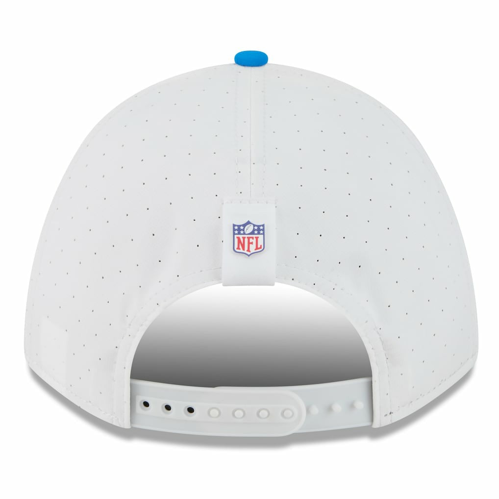 Detroit Lions New Era 2025 NFL Training Camp A-Frame 9FORTY Adjustable Hat - White/Blue on sale