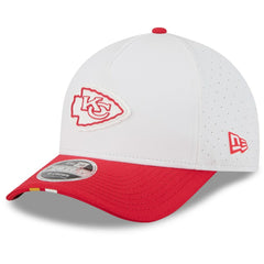 Kansas City Chiefs New Era 2025 NFL Training Camp A-Frame 9FORTY Adjustable Hat - White/Red online
