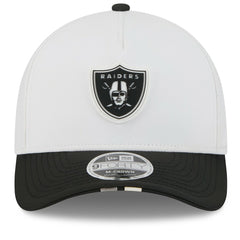 Las Vegas Raiders New Era 2025 NFL Training Camp A-Frame 9FORTY Adjustable Hat - White/Black cheap