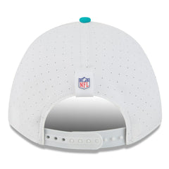 Miami Dolphins New Era 2025 NFL Training Camp A-Frame 9FORTY Adjustable Hat - White/Aqua on sale