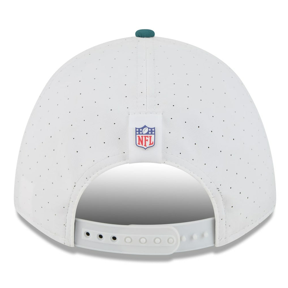 Philadelphia Eagles New Era 2025 NFL Training Camp A-Frame 9FORTY Adjustable Hat - White/Midnight Green online