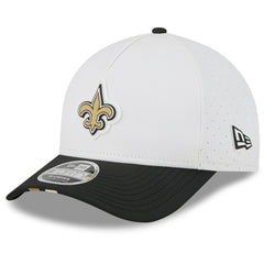 New Orleans Saints New Era 2025 NFL Training Camp A-Frame 9FORTY Adjustable Hat - White/Black on sale