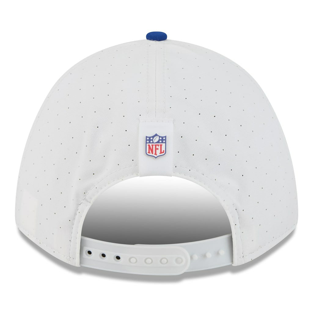 New York Giants New Era 2025 NFL Training Camp A-Frame 9FORTY Adjustable Hat - White/Royal online