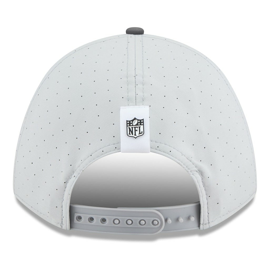 Jacksonville Jaguars New Era 2025 NFL Training Camp A-Frame 9FORTY Adjustable Hat - Gray/Graphite discount