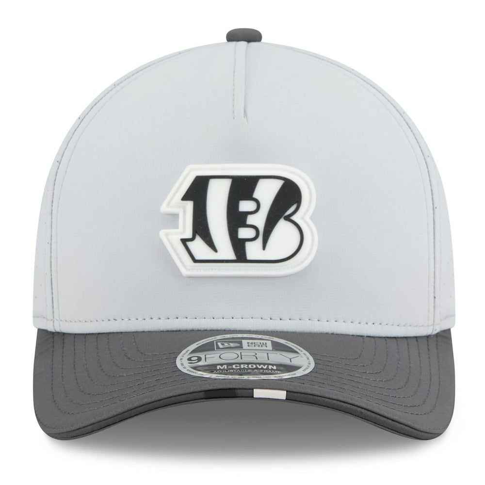 Cincinnati Bengals New Era 2025 NFL Training Camp A-Frame 9FORTY Adjustable Hat - Gray/Graphite outlet