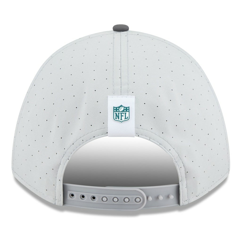 Philadelphia Eagles New Era 2025 NFL Training Camp A-Frame 9FORTY Adjustable Hat - Gray/Graphite sale