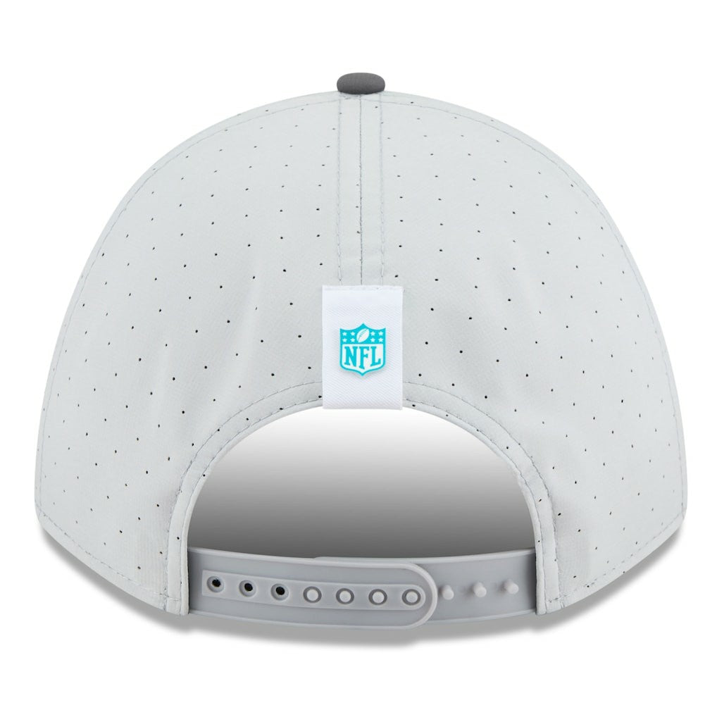 Miami Dolphins New Era 2025 NFL Training Camp A-Frame 9FORTY Adjustable Hat - Gray/Graphite on sale