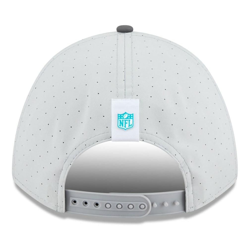 Miami Dolphins New Era 2025 NFL Training Camp A-Frame 9FORTY Adjustable Hat - Gray/Graphite on sale
