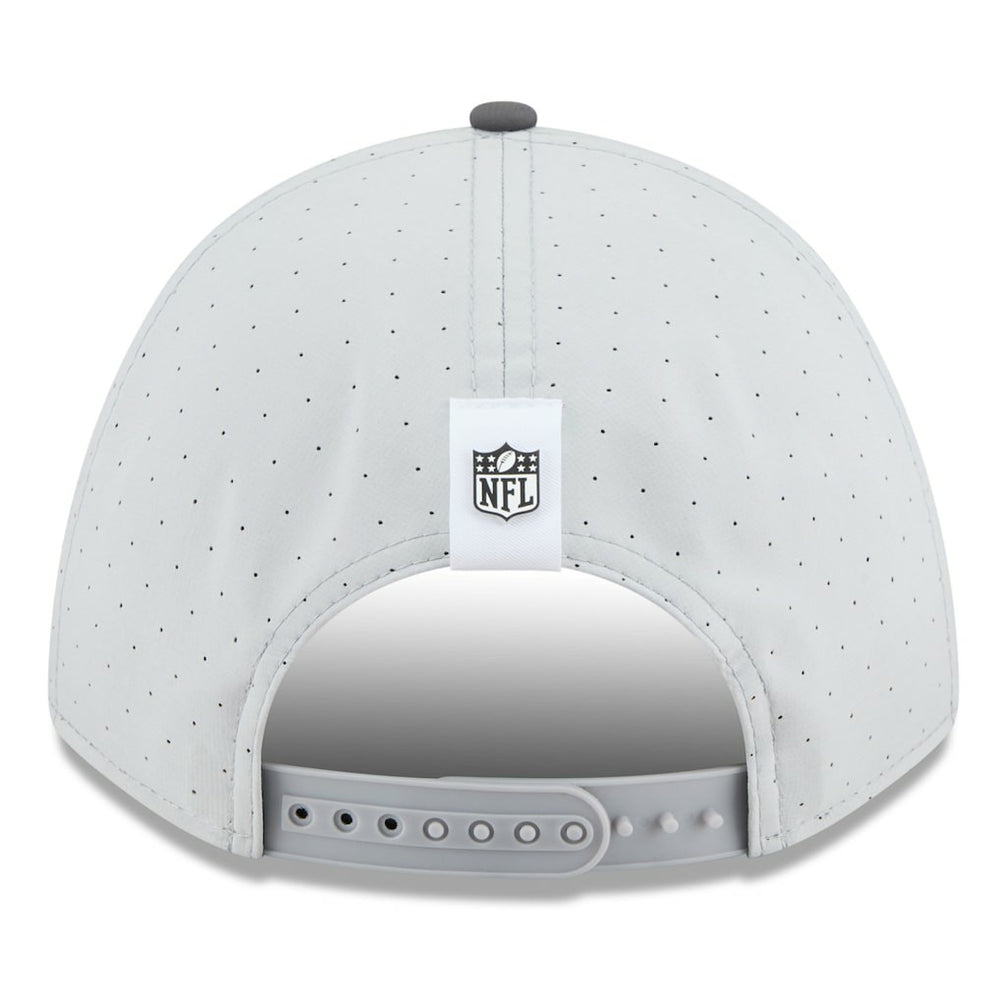 Las Vegas Raiders New Era 2025 NFL Training Camp A-Frame 9FORTY Adjustable Hat - Gray/Graphite on sale