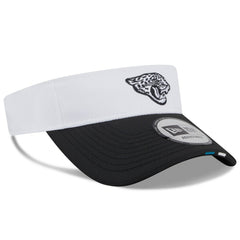 Jacksonville Jaguars New Era 2025 NFL Training Camp Adjustable Visor - White/Black cheap