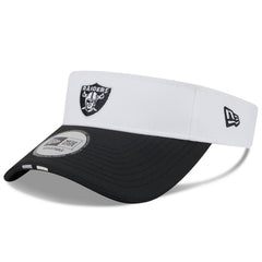 Las Vegas Raiders New Era 2025 NFL Training Camp Adjustable Visor - White/Black online