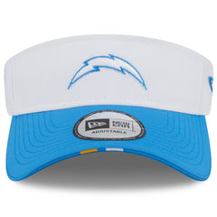 Los Angeles Chargers New Era 2025 NFL Training Camp Adjustable Visor - White/Powder Blue on sale