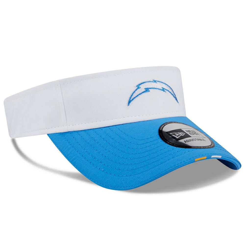 Los Angeles Chargers New Era 2025 NFL Training Camp Adjustable Visor - White/Powder Blue on sale